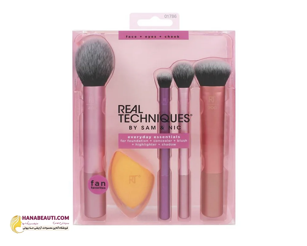 ست براش 6 تکه مدل Face Essentials ریل تکنیک اصلی