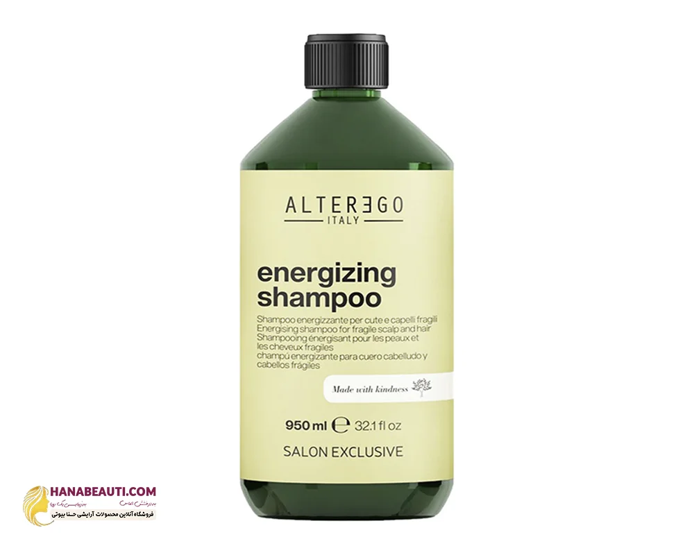 شامپو آلترگو انرژیزینگ مناسب برای موهای ضعیف و شکننده فری سولفات 950ml ALTEREGO 