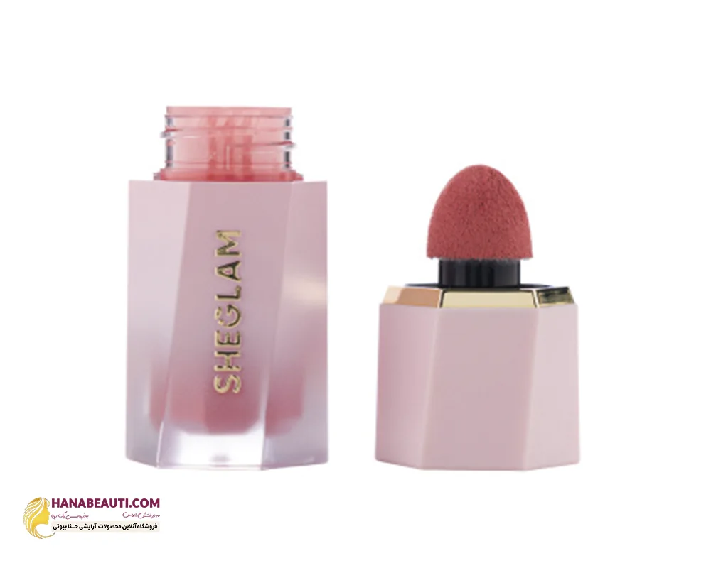 رژگونه مایع شیگلم مات مدل Liquid Blush Matte رنگ Rose ritual
