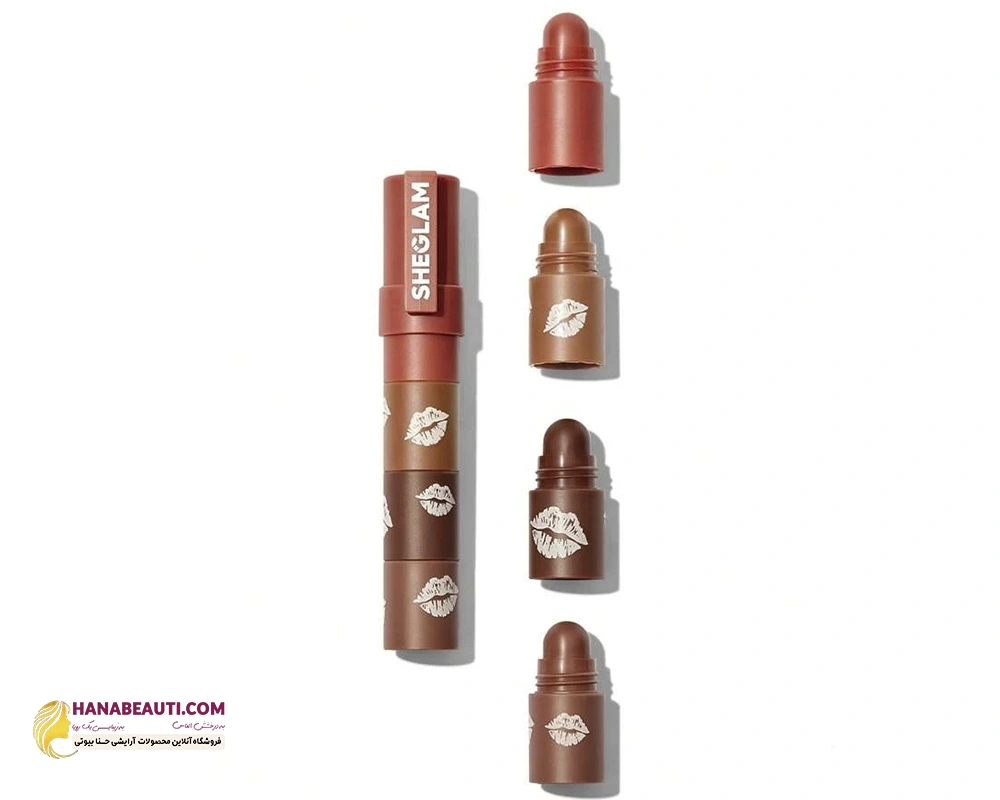 رژ لب چهار تکه شیگلم مدل Brownie Stack