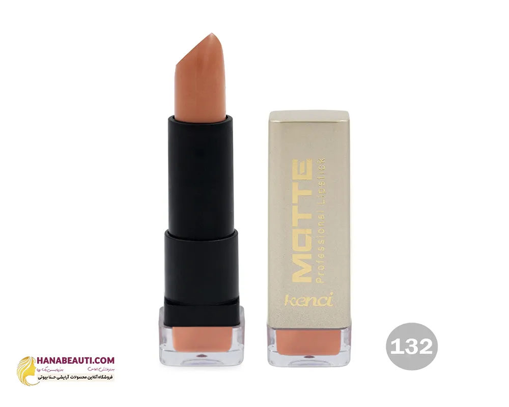رژ لب جامد کنسی سری مات و بادوام شماره F132 رنگ هلویی گلبهی