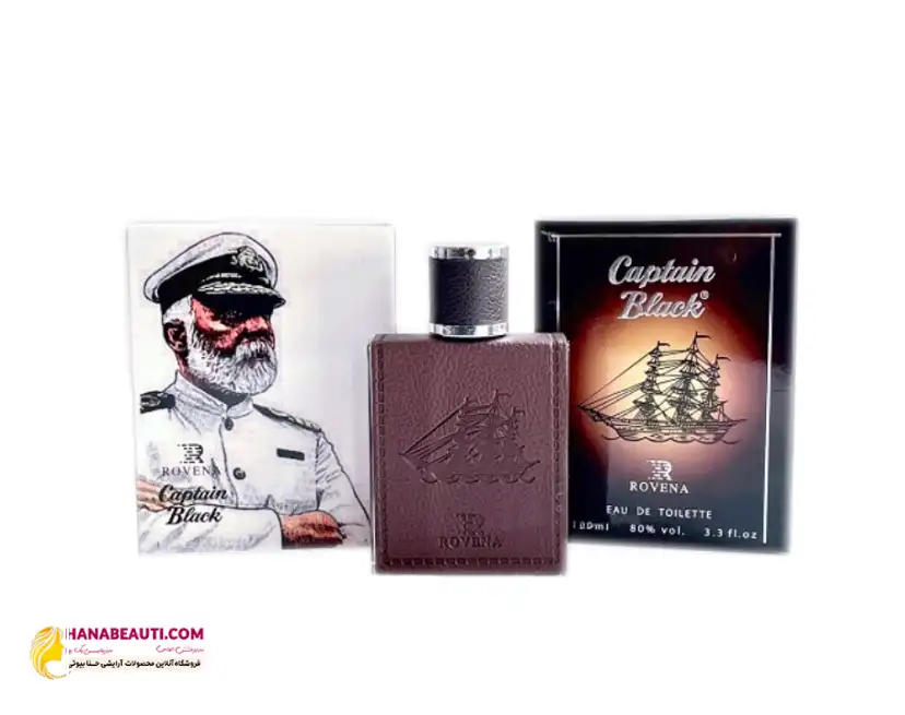 ادو پرفیوم مردانه مدل Captain Black حجم 100میل روونا